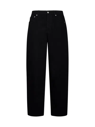 Alexander Mcqueen Black Straight Leg Cotton Jeans