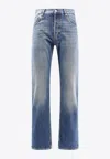 Alexander Mcqueen Five Pockets Cotton Jeans In Blue