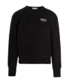 Alexander Mcqueen Graffiti Logo Patch Cotton Sweatshirt In Black