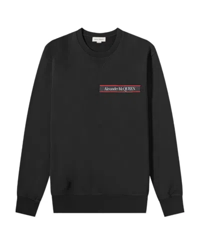 Alexander Mcqueen Logo-patch Sweatshirt In Black