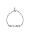 Alexander Mcqueen Logo Pendant Embellished Bracelet