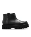 Alexander Mcqueen Zip-fastening Lug-sole Boots In Black