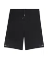 Alexander Mcqueen Logo-tab Bermuda Shorts In Black
