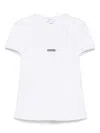 Alexander Mcqueen Logo-plaque Scoop-neck T-shirt In Multi