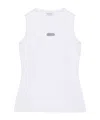 Alexander Mcqueen Mcqueen Placket Tank Top In White