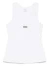 Alexander Mcqueen Mcqueen Placket Tank Top In White