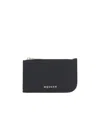 Alexander Mcqueen Sling Zipper Card Bag In Black
