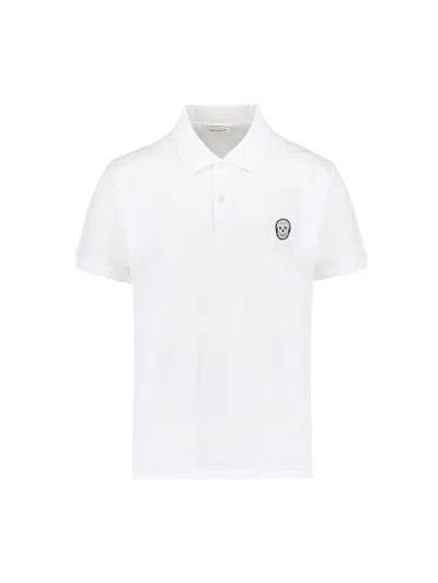 Alexander Mcqueen Logo Polo Shirt In White