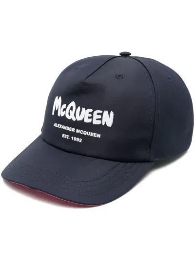 ALEXANDER MCQUEEN LOGO-PRINT BASEBALL CAP