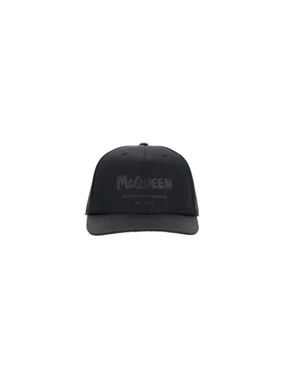 ALEXANDER MCQUEEN LOGO PRINT BASEBALL CAP