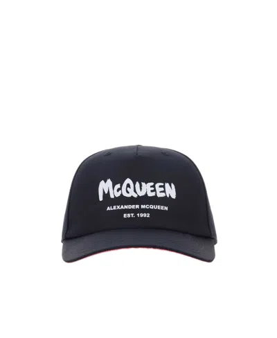 ALEXANDER MCQUEEN ALEXANDER MCQUEEN LOGO PRINTED BASEBALL CAP