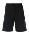 Alexander Mcqueen Logo-print Track Shorts In Black