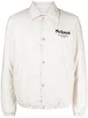 Alexander Mcqueen White Printed Bomber Jacket