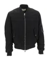 Alexander Mcqueen Logo-print Bomber Jacket In Black