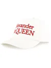 Alexander Mcqueen Logo Print Cap In 白色