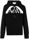 Alexander Mcqueen Oversized Logo Sweatshirt In Schwarz