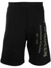 Alexander Mcqueen Alexander Mc Queen Mc Queen Graffiti Shorts In Black