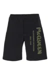 Alexander Mcqueen Alexander Mc Queen Mc Queen Graffiti Shorts In Blackkhaki