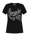 Alexander Mcqueen Mcqueen Women 'cut And Sew' T-shirt In Black