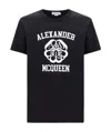 Alexander Mcqueen Logo-print Cotton T-shirt In Black