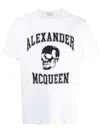 Alexander Mcqueen Alexander Mc Queen Skull Logo T Shirt In White