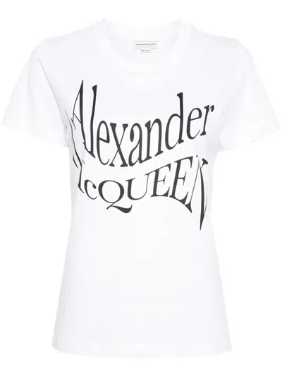 ALEXANDER MCQUEEN LOGO-PRINT COTTON T-SHIRT