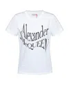 Alexander Mcqueen Alexander Mc Queen Logo Print T Shirt In White