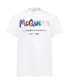 Alexander Mcqueen Logo-print Cotton T-shirt In White
