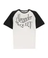 Alexander Mcqueen Logo-print Cotton T-shirt In White