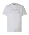 Alexander Mcqueen Alexander Mc Queen Reflected Logo T Shirt In White