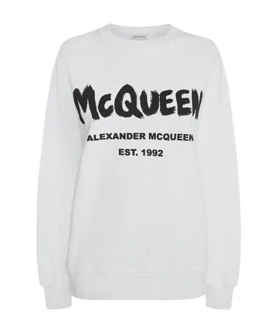 ALEXANDER MCQUEEN ALEXANDER MCQUEEN GRAFFITI PRINT SWEATSHIRT