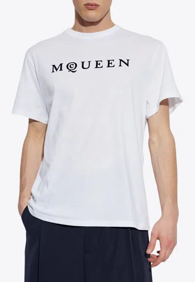 ALEXANDER MCQUEEN LOGO PRINT CREWNECK T-SHIRT