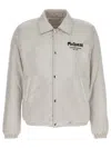 Alexander Mcqueen Logo Print Down Jacket In White