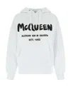 Alexander Mcqueen Logo-print Drawstring Hoodie In White