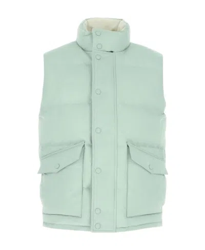 ALEXANDER MCQUEEN ALEXANDER MCQUEEN LOGO PRINT PADDED GILET