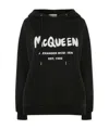 Alexander Mcqueen Logo-print Hoodie In Black