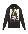 Alexander Mcqueen Logo-print Long-sleeved Hoodie In Black