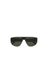 Alexander Mcqueen Logo-print Oversize-frame Sunglasses In Green