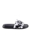 Alexander Mcqueen Logo-print Pool Sliders In Black