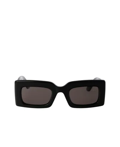 ALEXANDER MCQUEEN ALEXANDER MCQUEEN EYEWEAR RECTANGLE FRAME SUNGLASSES
