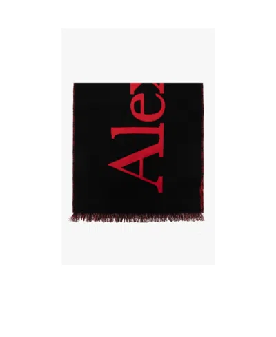 Alexander Mcqueen Logo-print Reversible Scarf In White