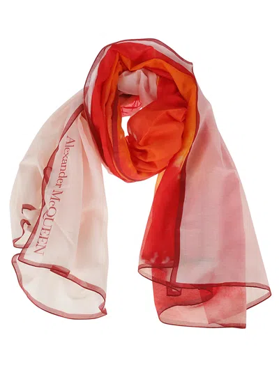 Alexander Mcqueen Logo Print Scarf