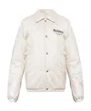 Alexander Mcqueen Man Jacket Light Grey Size 40 Polyester In White