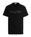 Alexander Mcqueen Logo-print Short Sleeve T-shirt In Black