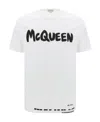 Alexander Mcqueen Logo-print Cotton T-shirt In White
