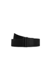 Alexander Mcqueen Logo-print Slide-buckled Belt In Black