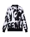 Alexander Mcqueen Graffiti Pint Sweatshirt In Black
