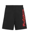 Alexander Mcqueen Black Nylon Swimming Shorts In Black
