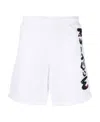 Alexander Mcqueen Logo-print Swim Shorts In White
