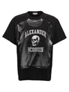 Alexander Mcqueen Logo Print T-shirt In Black